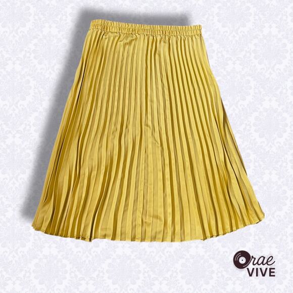 NWT Sadie & Love Pleated Maxi Skirt Size XL Marigold - Picture 1 of 4